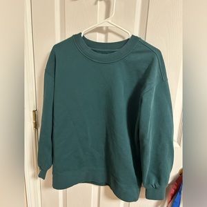 Lululemon Womens Crew Neck (Green Jasper) size (2)
